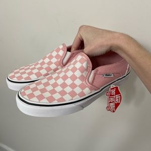 Pink Checkered Asher Vans